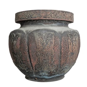 Large Chinese Bronze Jardiniere