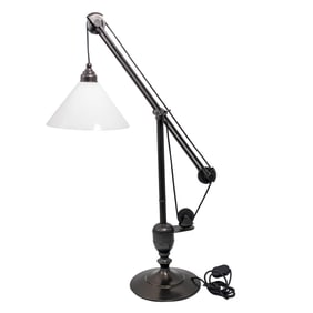 Industrial Pulley Task Lamp
