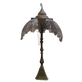 Antique Bronze Art Nouveau Table Lamp