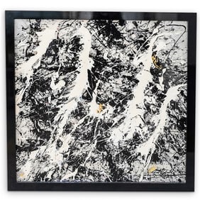 Rich B. Caliente Acrylic Splatter Painting
