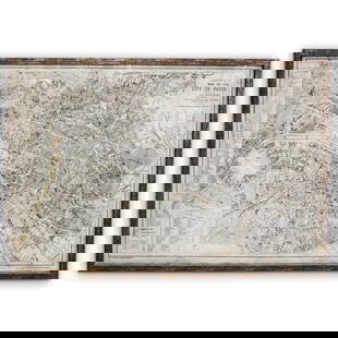 "Restoration Hardware" Vintage Parisian Map: "Restoration Hardware" Vintage Parisian Map20th Century, ContinentalA vintage Restoration Hardware framed Parisian map. Features a large sized reproduction map of Paris. The key locates the city's arr