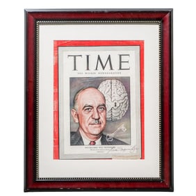 1948 William Menninger Signed Time Magazine Cover