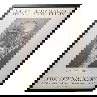 M.C. Escher (Netherlands, 1898-1972) Gallery Exhibition Lithograph: M.C. Escher (Netherlands, 1898-1972) Gallery Exhibition Lithograph20th century, AmericanM.C. Escher (Netherlands, 1898-1972)