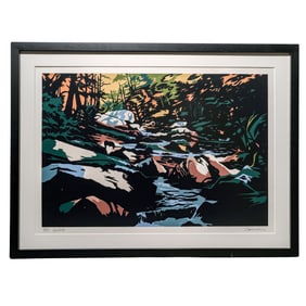 Jon Carsman (American, 1944-1987) "Hemlocks" Serigraph