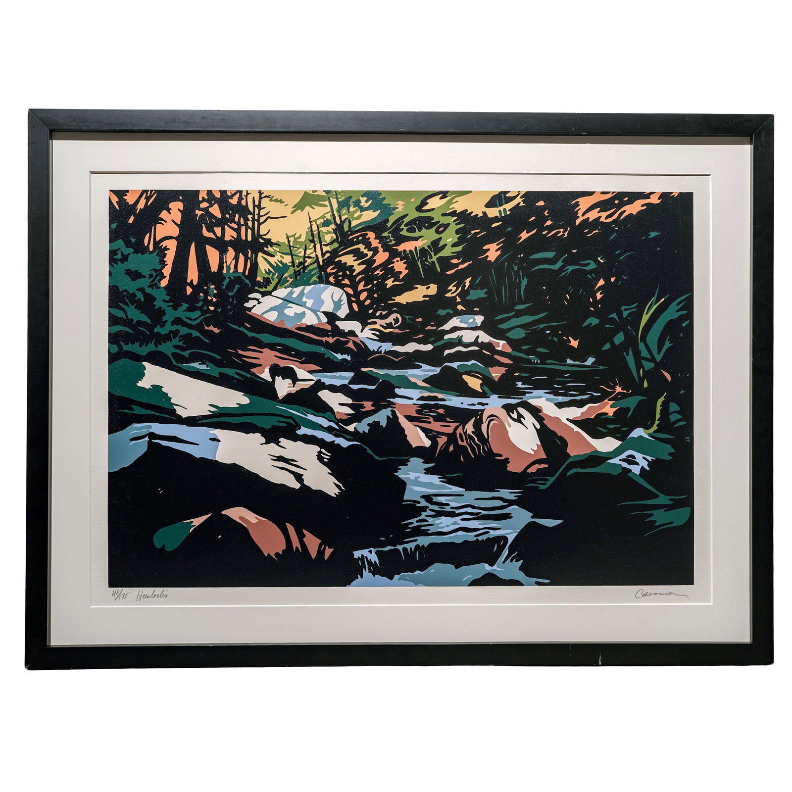 Jon Carsman (American, 1944-1987) "Hemlocks" Serigraph (1 of 5)