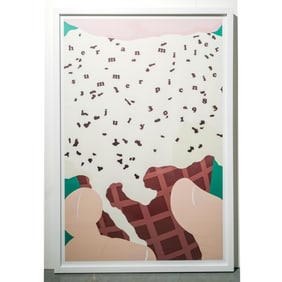 Stephen Frykholm (American, B. 1942) Herman Miller Ice Cream Poster