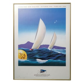 Razzia (French, B. 1950) LV America's Cup Lithograph Poster