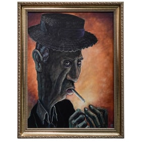 Skot Olsen (American, 20th-21st cent) Portrait Painting