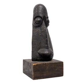 Att. Ezrom Legae (South African, 1938-1999) Bronze Head