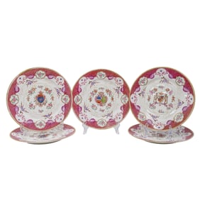 Samson Of Paris Chinese Export Porcelain Armorial Plates