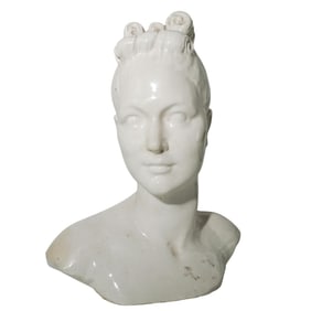 Signed Fantoni Italian Porcelain Bust