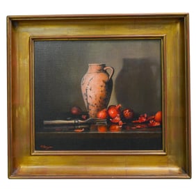 Malcolm Bryan Oil on Canvas Still-Life Painting