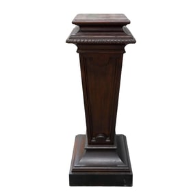 Regency Style Wood Column Pedestal