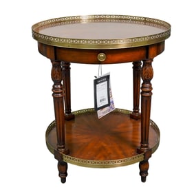 Safavieh Round Walnut Side Table