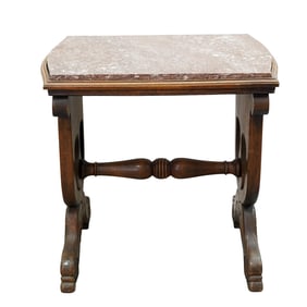 American Empire Federal Wood and Marble Table