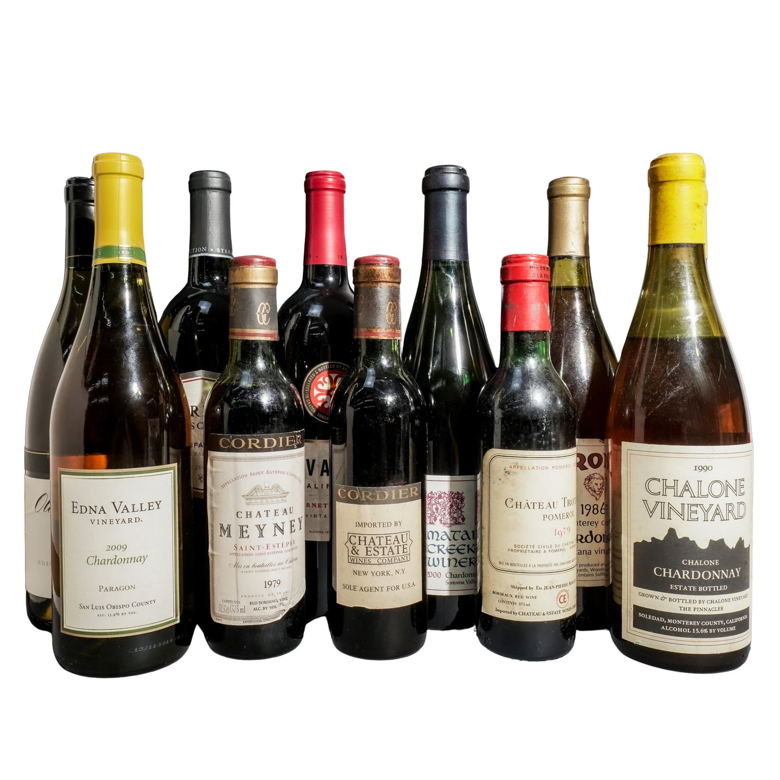 (11 Pc) French and American Red & White Wines (1 of 6)