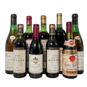 (9 Pcs) American & French Vintage Wine Collection