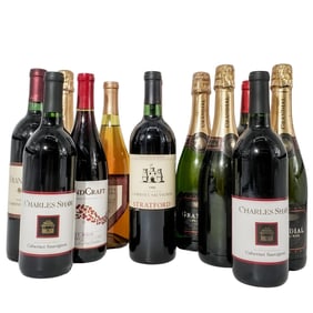 (12 Pc) Vintage Red and White Wines