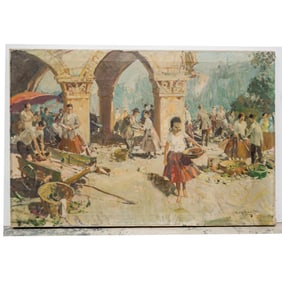 Signed Oil On Canvas Painting