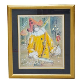 Michel Boulat (French, B. 1938) Figural Oil on Canvas