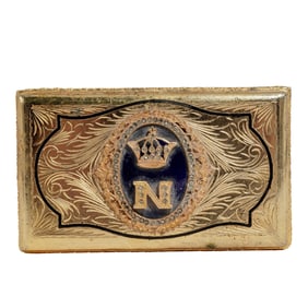 French Imperial Style Napoleonic Gilt Box