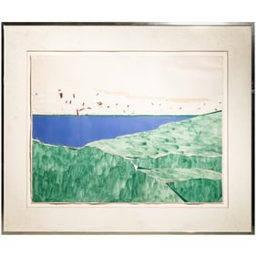Evelyn Eller (American, B. 1933) Mixed Media Landscape Collage