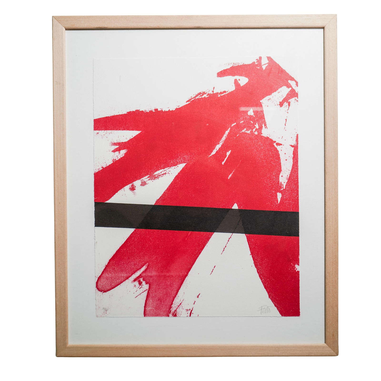 Luis Feito López (Spanish, B. 1929) L. Edition Lithograph: Luis Feito López (Spanish, B. 1929) L. Edition Lithograph20th Century, SpainLuis Feito López (Spanish, B. 1929) Limited Edition Lithograph. Signed. Numbered 39/85. Luis Feito López was a Spanish pa