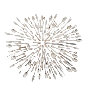 (94 Pc) Argentinian Silver Plated Flatware Set