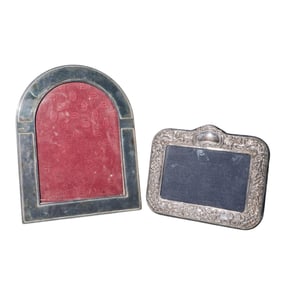 (2 Pc) Cartier & RC Sterling Silver Photo Frames