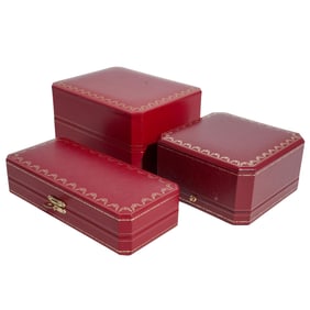 (3 Pc) Cartier Watch Presentation Boxes