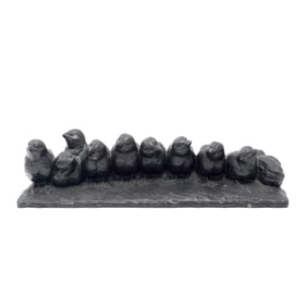Bronze Birds Sculpture