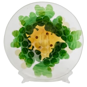 Kosta Boda Paul Hoff Cameo Glass Centerpiece