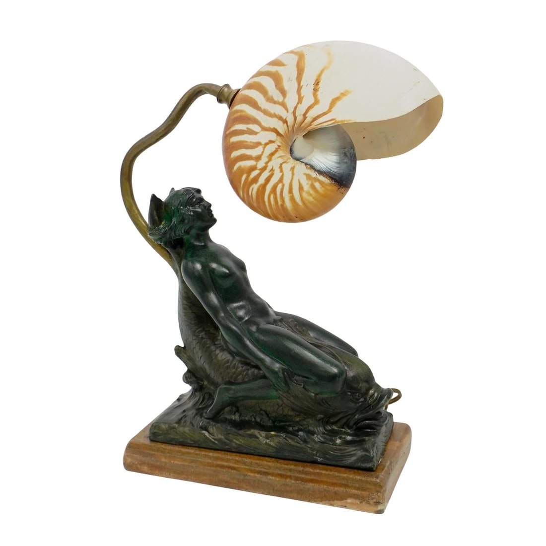 Antique Nautical Table Lamp w/ Spelter Figurine (1 of 6)