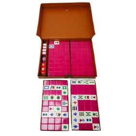Vintage Chinese Mahjong Game Set
