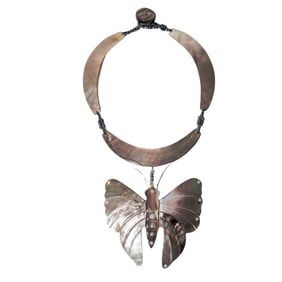 Cuff Style Butterfly Necklace