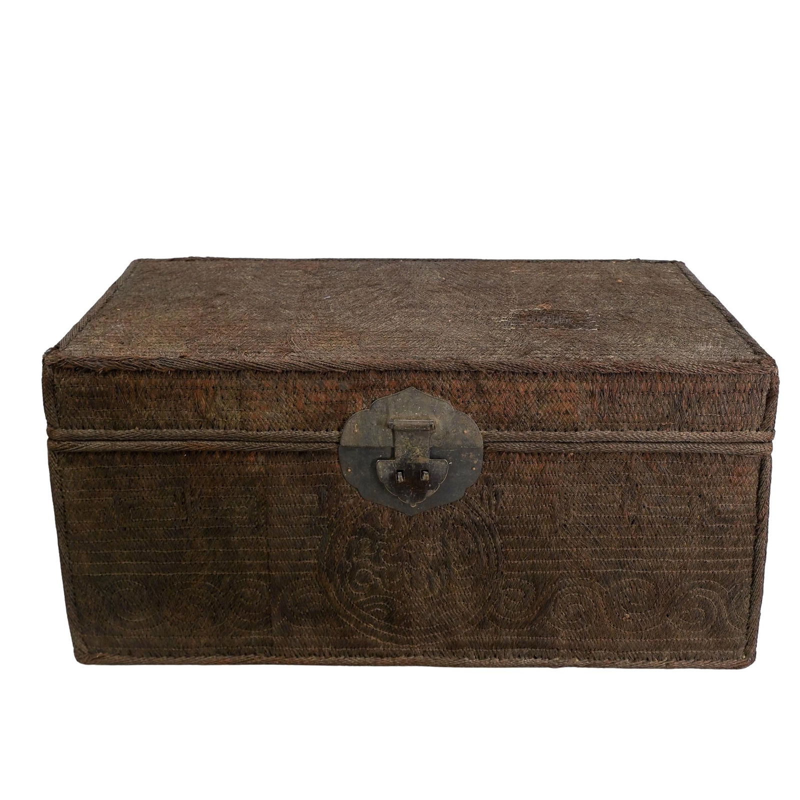 Antique Woven Asian Trunk (1 of 10)