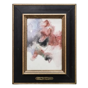 Attrib. Blossom Folb (American, 1920-2015) "Eros" Watercolor