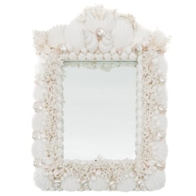 Seashell & Coral Framed Mirror