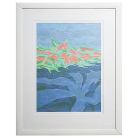Signed Pastel On Paper Painting