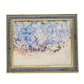 Framed Delaney Gibson Signed Painting On Paper