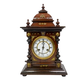 Antique Junghans Wooden Mantel Clock