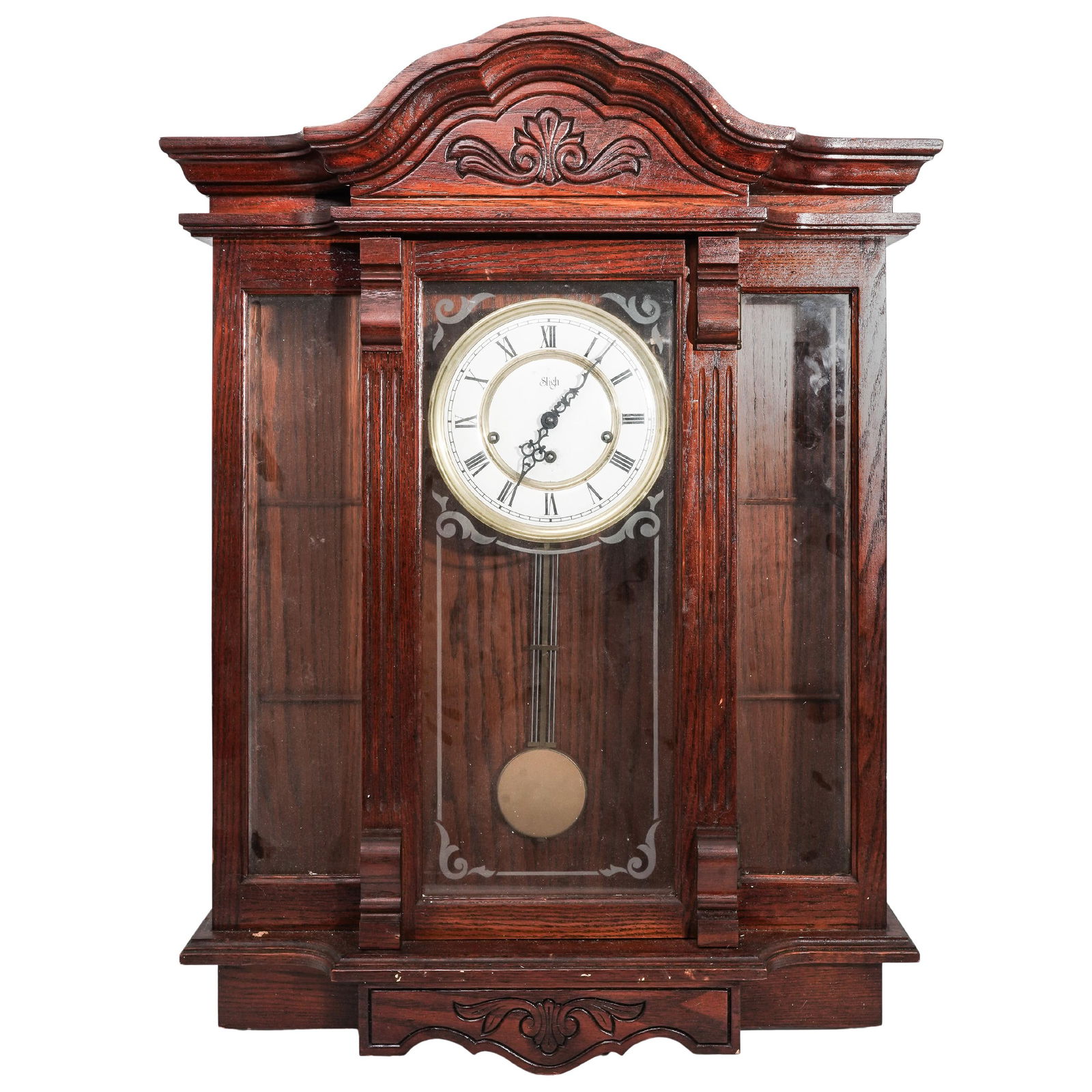 Vintage Sligh Wall Pendulum Clock (1 of 11)