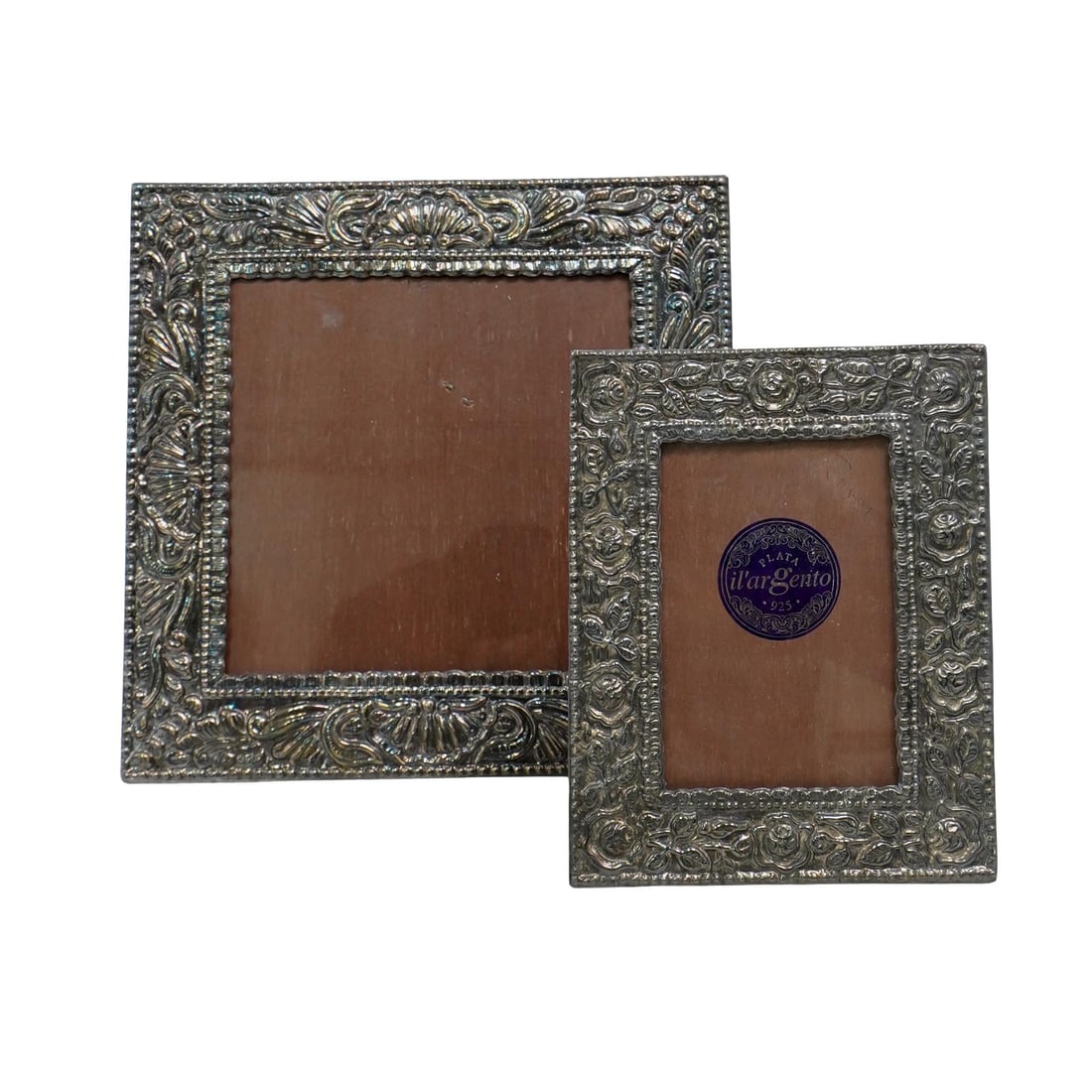 Pair of Il'Argento Silver Plated Ornate Frames (1 of 6)