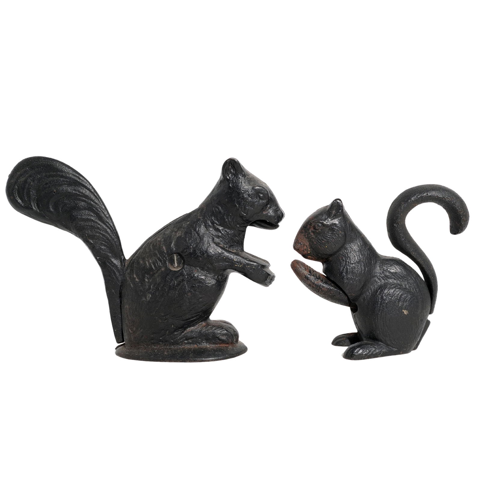 (2 Pcs) Vintage Cast Metal Squirrel Nut Crackers (1 of 7)