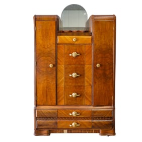 Art Deco Tri Bond Furniture Vanity Armoire