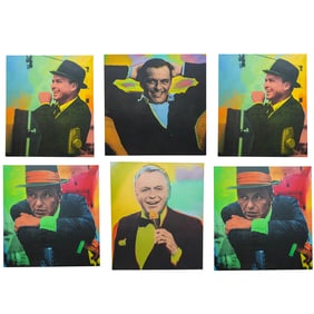 (6 Pc) Frank Sinatra Portraits after Steve Kaufman