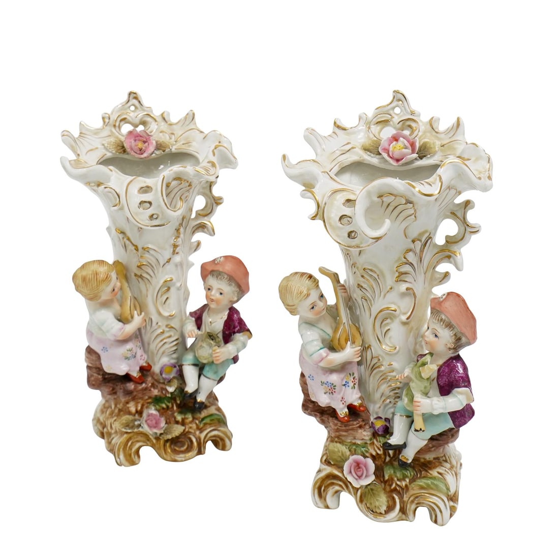 Pair of Capodimonte Plate Art Wall Plaques (1 of 8)