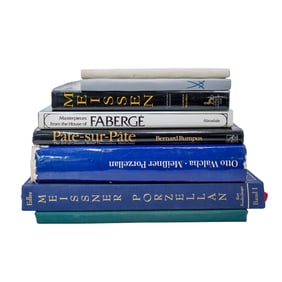 (8 Pcs) Antique Porcelain and Faberge Reference Books