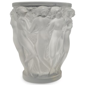 Lalique "Bacchantes" Crystal Vase