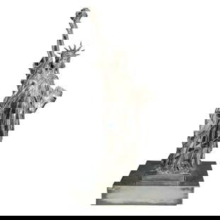 Rare 1000 Oz Pure Silver Frederic-Auguste Bartholdi (1834-1904, French) Monumental Statue of Liberty: Rare 1000 Oz Pure Silver Frederic-Auguste Bartholdi (1834-1904, French) Monumental Statue of Liberty1986, FranceFrederic-Auguste Bartholdi (1834-1904, French) created the Statue of Liberty in 1886 and